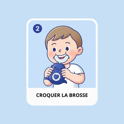 Positionnez la brosse